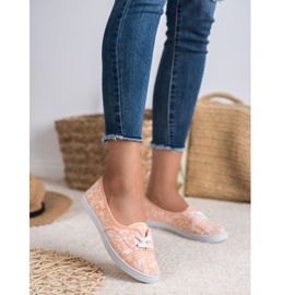 VICES mintás cipők fehér narancssárga 1