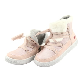 Púderrózsaszín csizma Big Star 374080 sárga 4 Púderrózsaszín csizma Big Star 374080 sárga 4