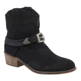 Fekete BS-6821 cowboy csizma 1