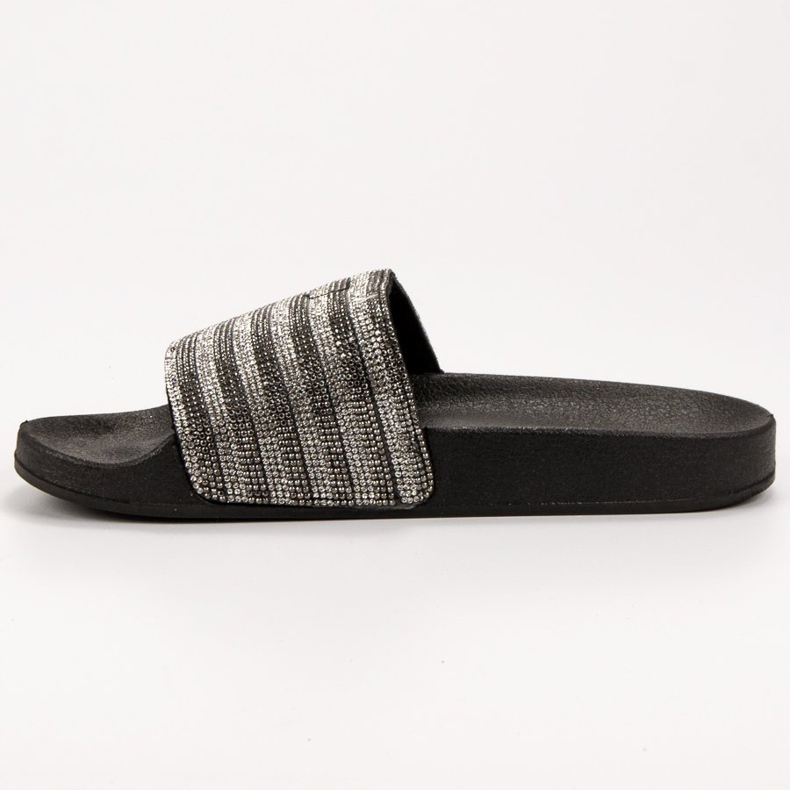 SHELOVET Gumi papucs fekete szürke 1