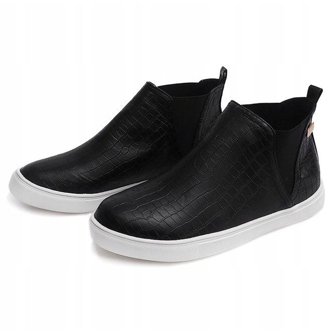 Magas ékű cipők Creepers 5773 Fekete 1