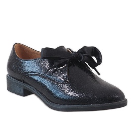 Fekete fűzős cipő L7100 1