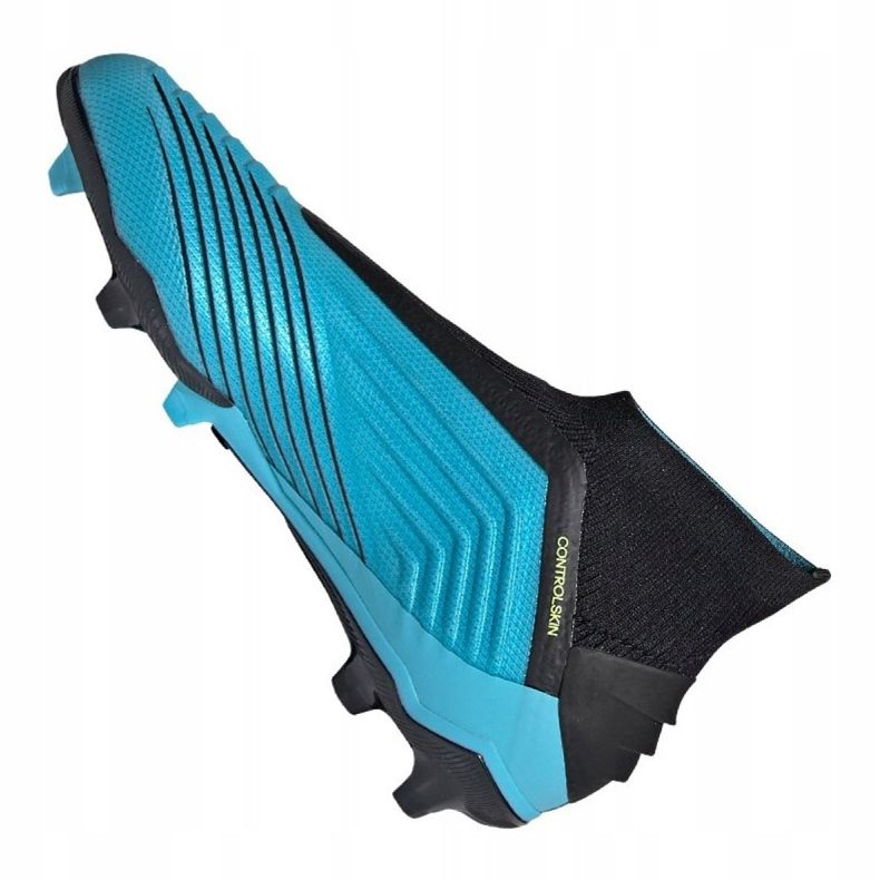 Adidas Predator 19+ Fg Jr G25788 futballcipő kék kék 2 Adidas Predator 19+ Fg Jr G25788 futballcipő kék kék 2