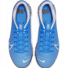 Nike Mercurial Vapor 13 Academy Tf Jr AT8145 414 futballcipő kék 1