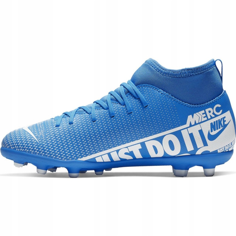 Nike Mercurial Superfly 7 Club FG / MG Jr AT8150-414 futballcipő kék kék 2