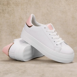 SHELOVET Divatos sportcipő fehér 1