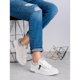 SHELOVET Divatos sportcipők fehér 1