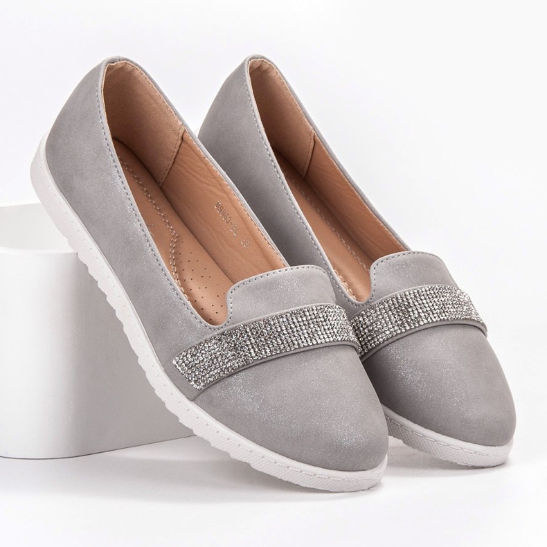 Queentina Urak kristályokkal szürke 2