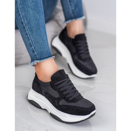 Ideal Shoes Világos fekete cipők 2