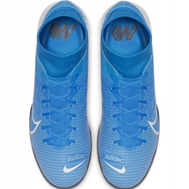 Nike Mercurial Superfly 7 Academy Ic M AT7975 414 futballcipő kék 1