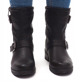 Meleg csizma csattal 14A7181 fekete 2