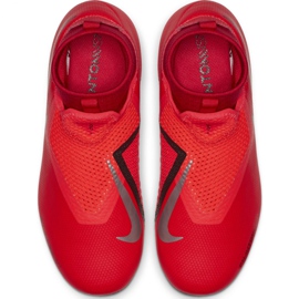 Nike Phantom Vsn Academy Df FG / MG Jr AO3287-600 futballcipő piros piros 1 Nike Phantom Vsn Academy Df FG / MG Jr AO3287-600 futballcipő piros piros 1