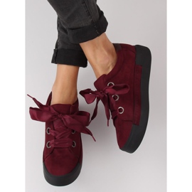 Maroon női cipők 1018 Bor piros 2