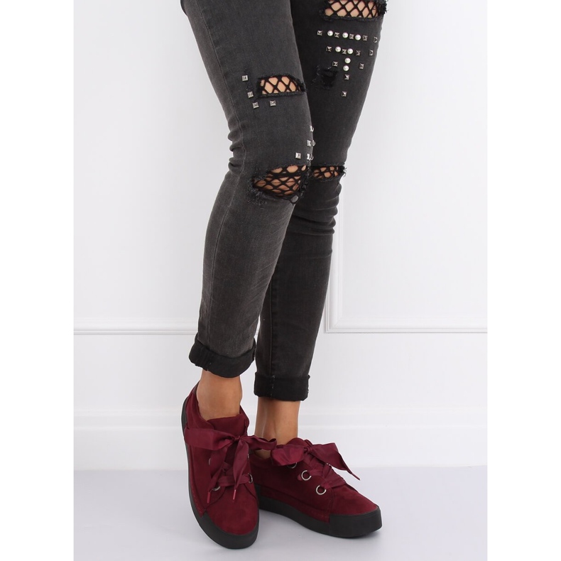 Maroon női cipők 1018 Bor piros 1