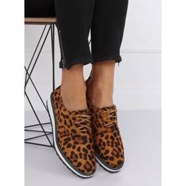 Leopárd női cipők C-7225 Leopard Print barna 1