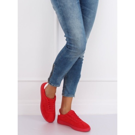 Piros női cipők LX-9857 Red 1