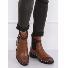 Barna csizma nőknek barna Jodhpur csizma NC886 Camel 1
