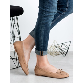 Small Swan Sötét bézs cipők íjjal 1