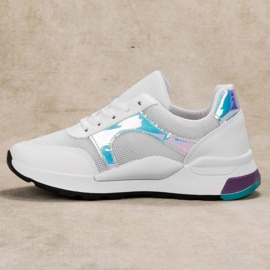 SHELOVET Kényelmes sportcipő fehér 1