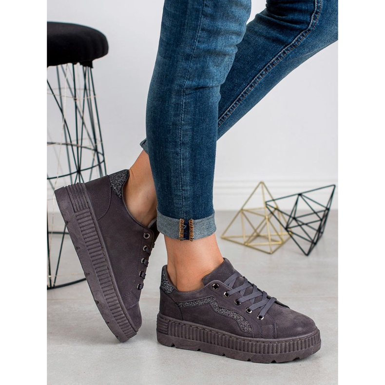 SHELOVET Szürke cipők 1