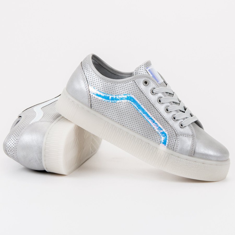 SHELOVET Alkalmi női cipő szürke 1