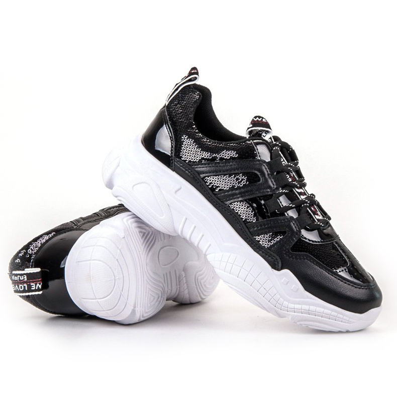 Ax Boxing Cipők flitterekkel fekete 1 Ax Boxing Cipők flitterekkel fekete 1