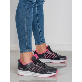 Ax Boxing Könnyű sportcipő fekete rózsaszín 1