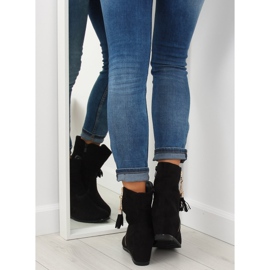 Fekete Fekete ékcsizma AB02-36 Fekete 1