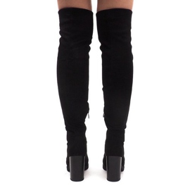 Velúr csizma az SU-2730 fekete oszlopon 1