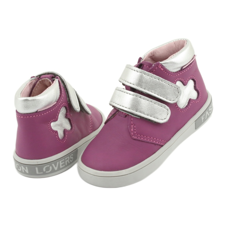 Mazurek tépőzáras bokacsizma rózsaszín szürke 4 Mazurek tépőzáras bokacsizma rózsaszín szürke 4