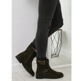 Zöld lapos csizma MB188-266 Zöld 1