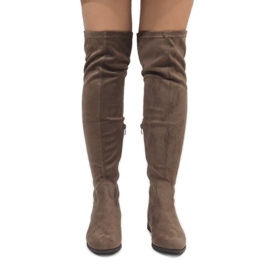 Taupe csizma nőknek 3037-49 sokszínű 2