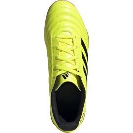 Adidas Copa 19.4 In M F35487 futballcipő fekete sárga 1