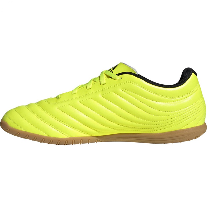 Adidas Copa 19.4 In M F35487 futballcipő fekete sárga 2
