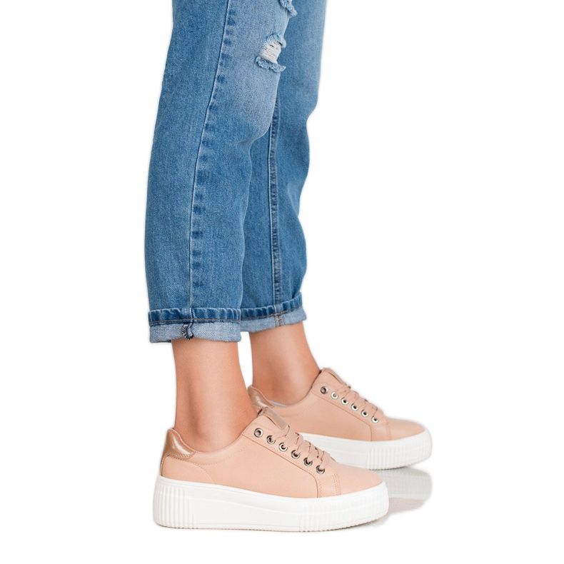 Kylie Sportcipő a platformon barna 2