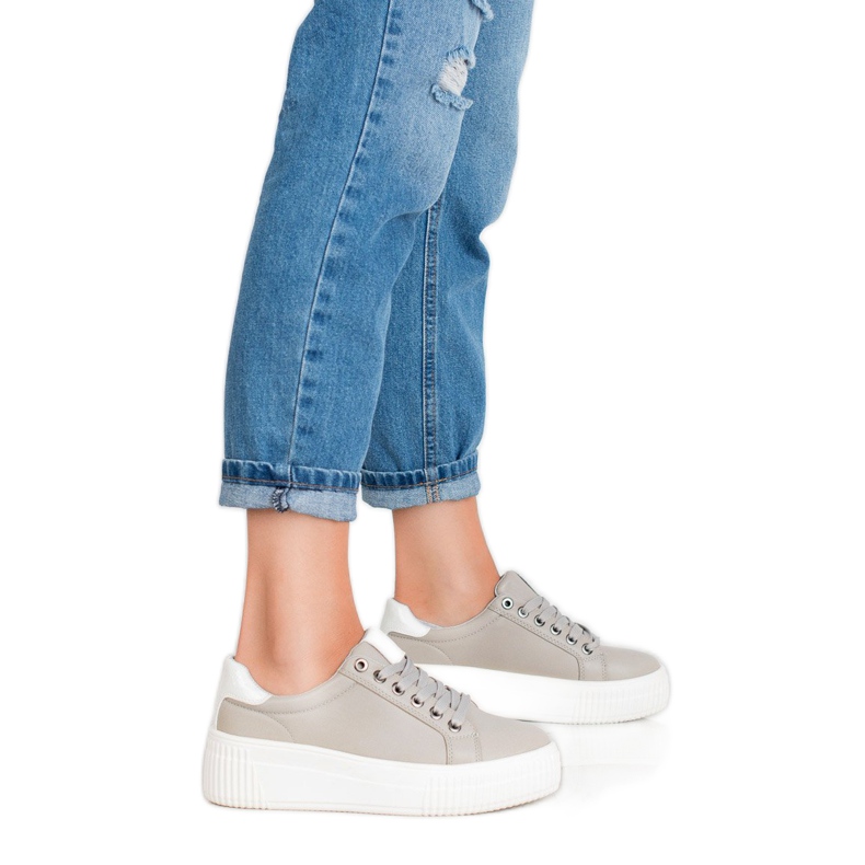 Kylie Sportcipő a platformon szürke 2
