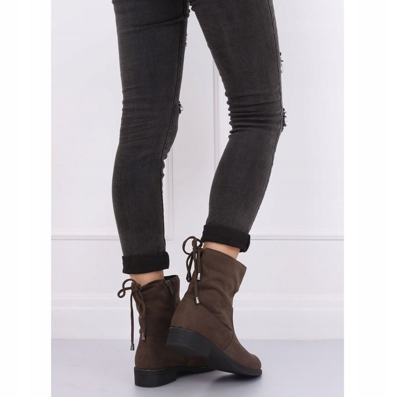 Zöld női csizma khaki színben 7378-PA Green 1 Zöld női csizma khaki színben 7378-PA Green 1