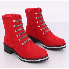 Katonai piros csizma CH1818-2 Piros 2