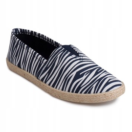 Vászon Espadrilles TC-15 kék cipők 1