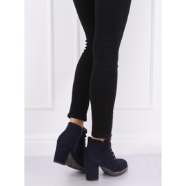 Navy blue magas sarkú csizma 995-30 Navy sötétkék 2