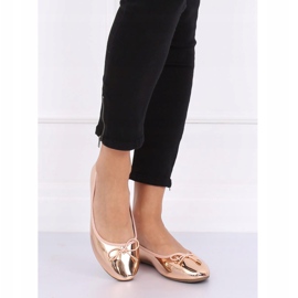 Pezsgő fémes balerinák 9988-139 Pezsgő rózsaszín 2