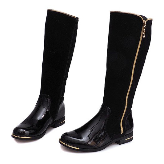 Áttört csizma 6792 Fekete 1