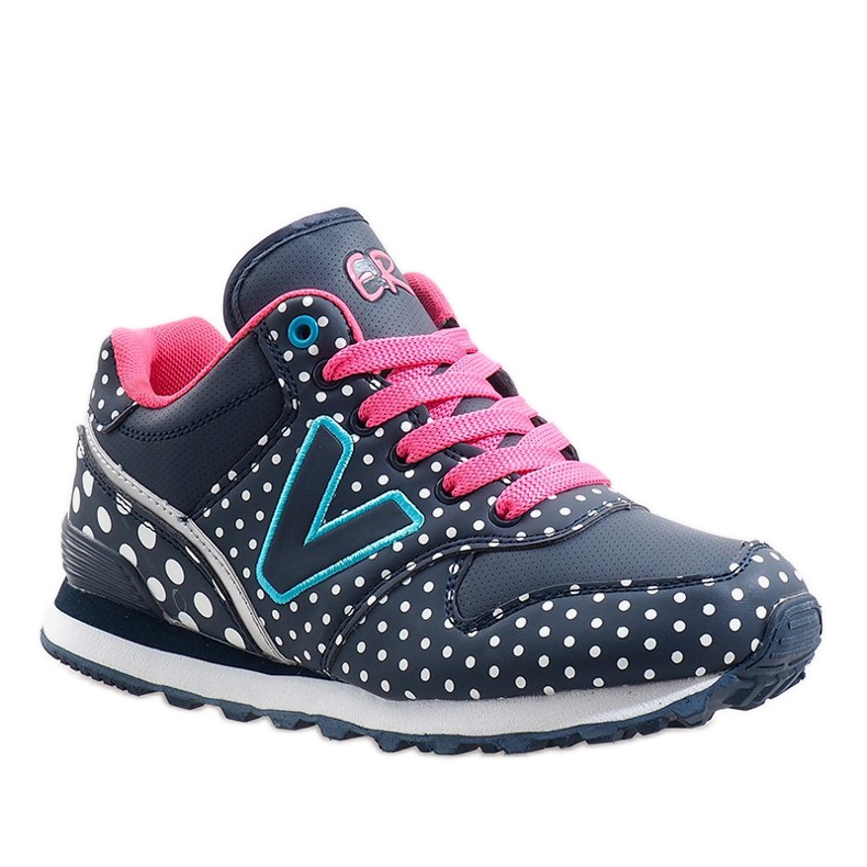 Navy blue sportcipő B1573-3 sötétkék szürke 1