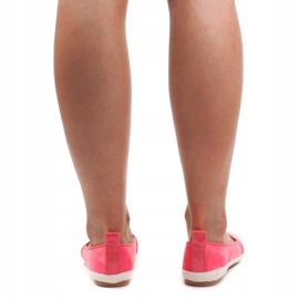 Velúr balerinák Espadrilles 889-103 Pink rózsaszín 2