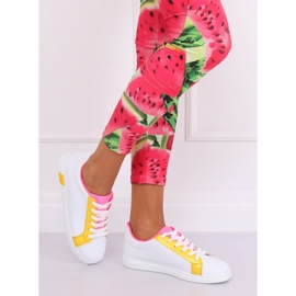 Női cipők W-3116 Sárga fehér sokszínű 1