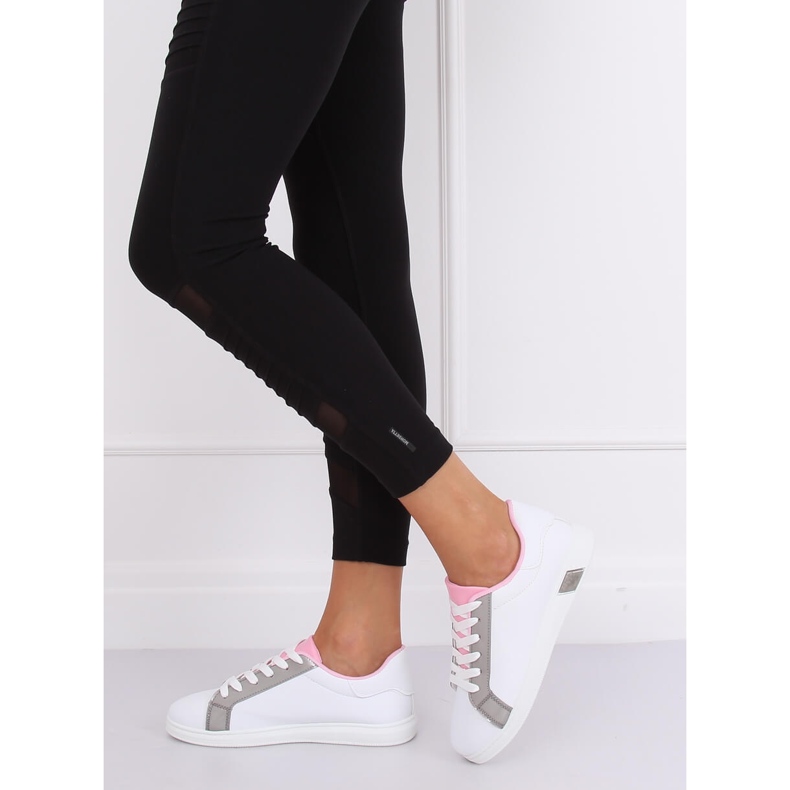 Női cipők W-3116 Szürke fehér 1