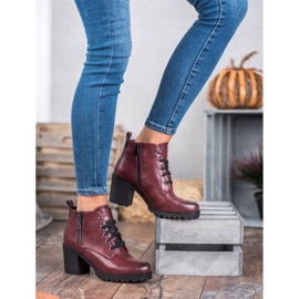 Vinceza Alacsony csizma a bárban piros 2