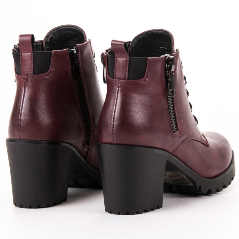 Vinceza Alacsony csizma a bárban piros 1