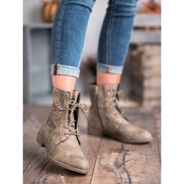 Groto Gogo Divatos kötött csizma zöld 2 Groto Gogo Divatos kötött csizma zöld 2