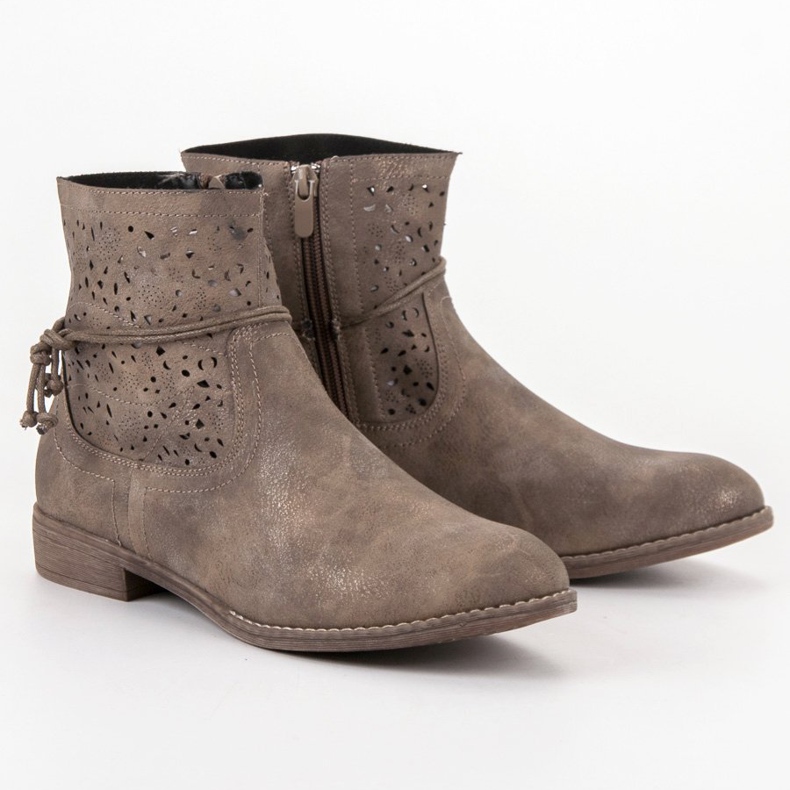 Groto Gogo Áttört női csizma sokszínű zöld 1 Groto Gogo Áttört női csizma sokszínű zöld 1